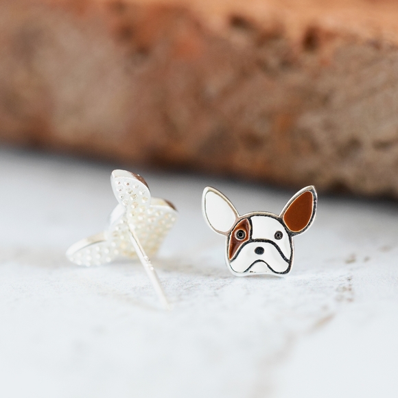 French Bulldog Stud Earrings - Only 4 left! - Picture 6 of 8